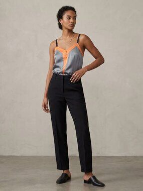 Go‎ International Shirt Top Small Gray/Orange
